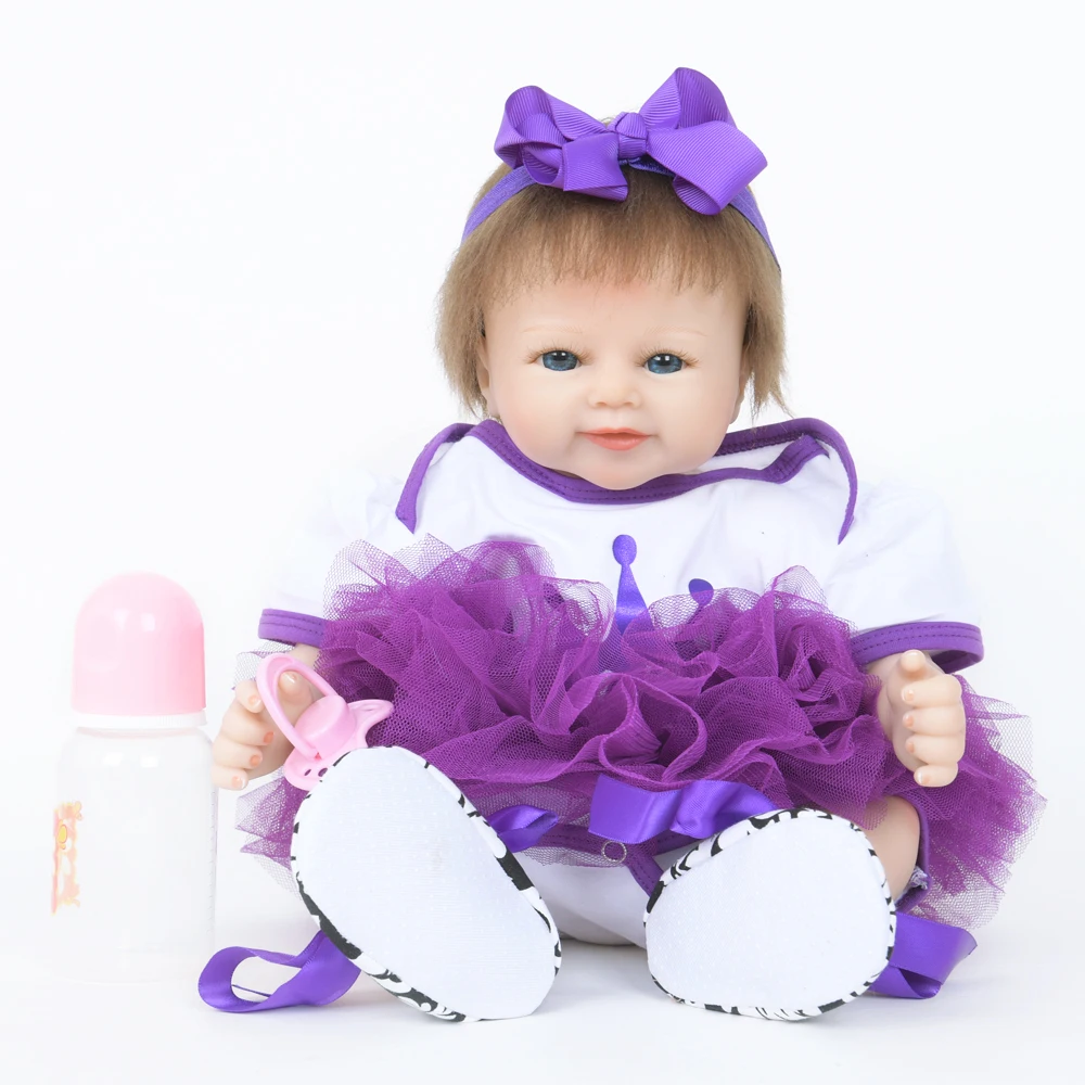 

55CM Soft Cloth Reborn Baby Doll Toys Limited Collection House Play Kids Lovely Playmate