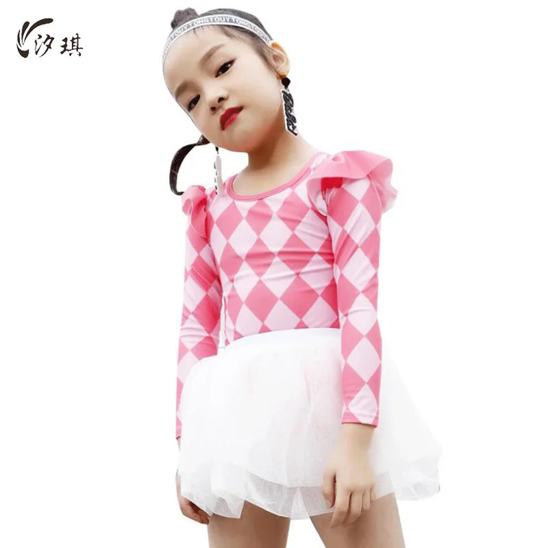 

xiqi girls one piece swimsuit long sleeve with white ruffle skirt kids Clothing 2018 beachwear sexy swimsuit