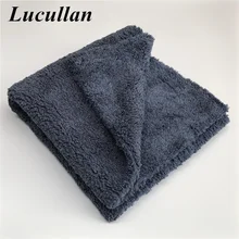 Ultra Thick-Black/Dark Blue Edgeless Microfiber Towel 16"X16" Premium Detailing Cloth For Polishing,Buffing,Car Washing