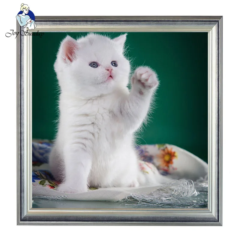 JOY SUNDAY Needlework DIY DMC Cross stitch 11CT 14CT Sets For Embroidery kits cat threads Cross-Stitching Wall Home Decor 7 | Дом и сад