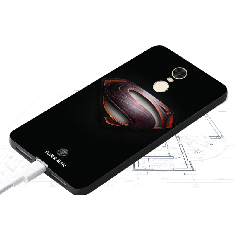 Xiaomi Redmi Note 4x Case Original Cover for Xiaomi Redmi Note 4x Case Bag Redmi note 4x Cover Skin Wolf Fish Skull Fundas 100% 3
