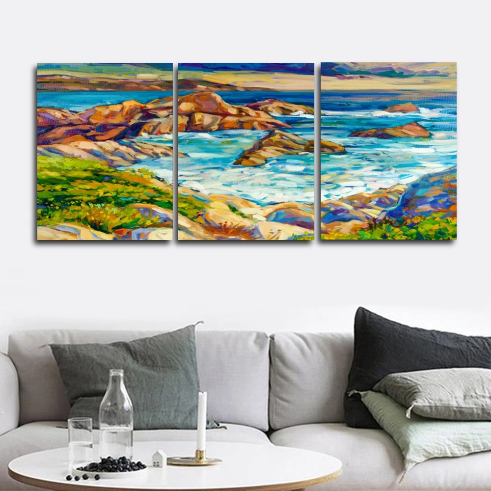 

Laeacco Watercolor Outside Posters and Prints Paint On Canvas Painting Abstract Wall Artwork Living Room Nordic Home Decoration