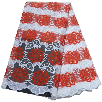 

New French Milk Silk Net Lace Fabric 2019 High Quality African Tulle Lace Fabric With Rhinestone For Nigerian Wedding Dress Hot!