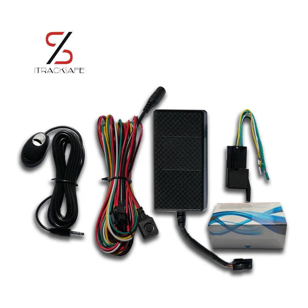 الوقت الحقيقي البسيطة gsm جي بي آر إس للدراجات النارية موتور سيارة مركبة gps المقتفي محدد تتبع تحديد نظام مع محرك قطع sos ميكروفون