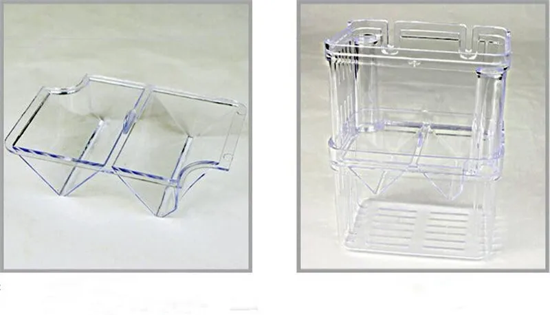 Двухэтажная прозрачная изолирующая коробка для разведения рыб аквариумный заводчик рыбный бак инкубационный рыбный инкубатор дом для дома