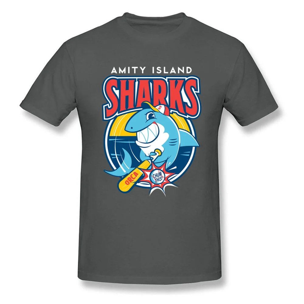 Tops T Shirt amity island sharks 5629 Summer Retro Normal Short Sleeve 100% Cotton Crew Neck Men Top T-shirts Normal Tee Shirts amity island sharks 5629 carbon