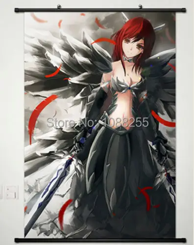 

Anime Fairy Tail Erza Scarlet Ailosa Home Decor Wall Scroll Poster Japan
