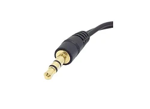 Black 3.5mm Stereo Male to Double 3.5mm Female Audio Headphone Y Splitter Cable with Volume Switch