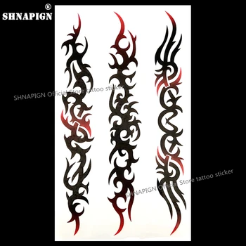 

SHNAPIGN Sexy Lace Arts Leggins Temporary Tattoo Body Art Arm Flash Tattoo Stickers 17*10cm Waterproof Fake Henna Painless