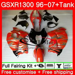 Обтекатели для SUZUKI Hayabusa GSXR1300 96 07 GSXR 1300 96 97 98 99 00 01 оранжевый серебряный 42SH10 GSX R1300 1996 1997 1998 1999 2001