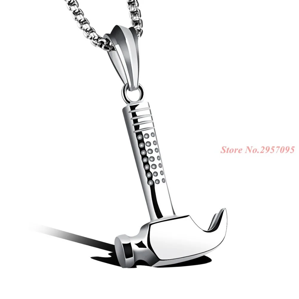 High Quality Hammer Necklace Pendant Men Jewelry Stainless Steel