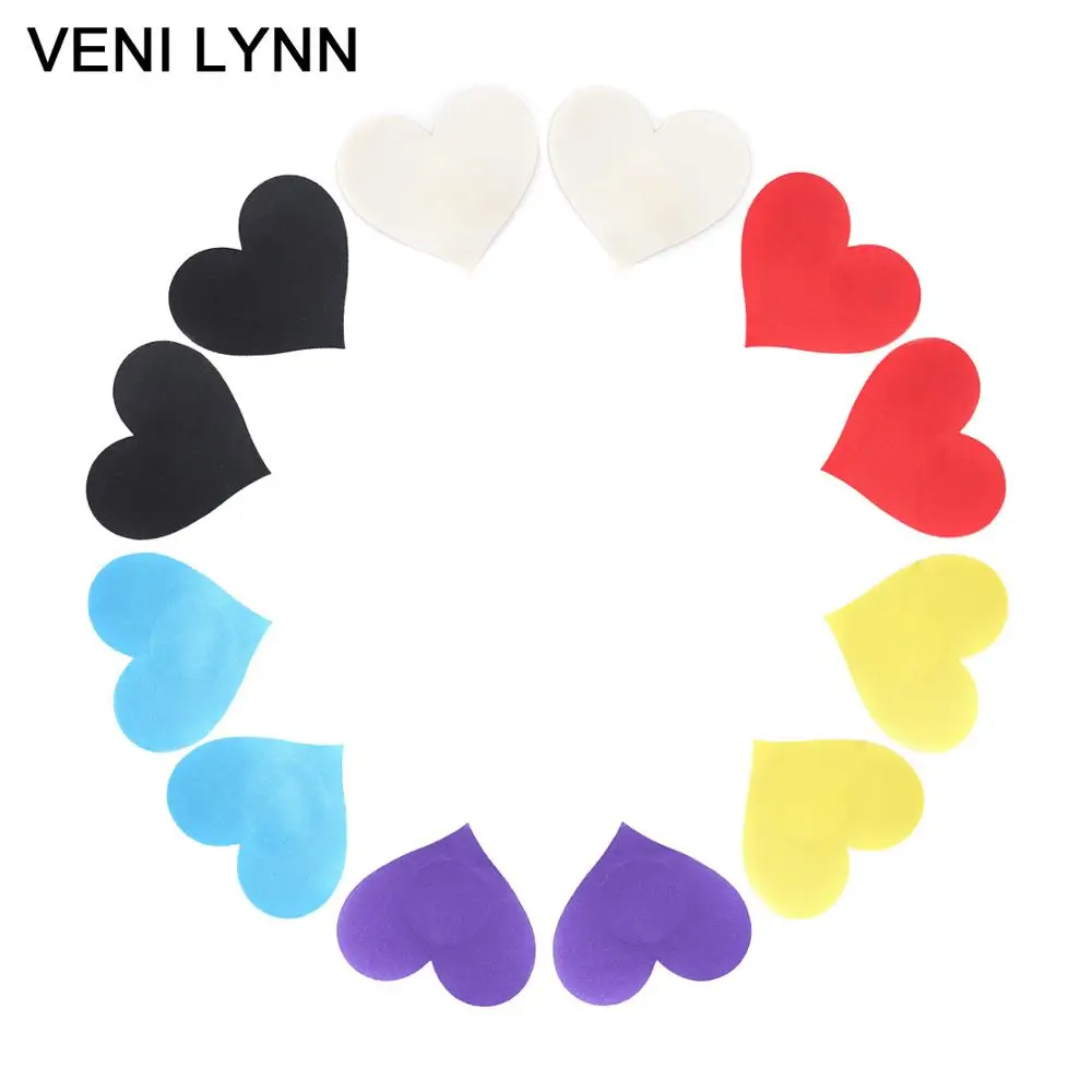 

VENI LYNN 5 Pairs Heart Shape Adhesive Nipple Covers Sticker Emptied Chest Breast Petals Breasts for Women - Colors