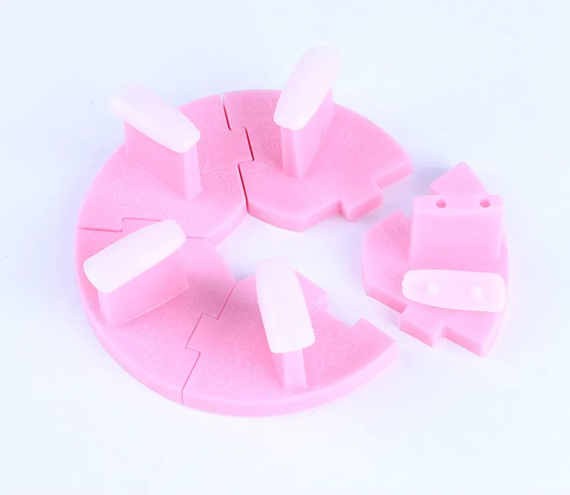 

Removable Manicure Tool Lotus Seat Detachable DIY Nail Piece Practice Frame Armor Bracket Nail Practice Bracket Training Frame