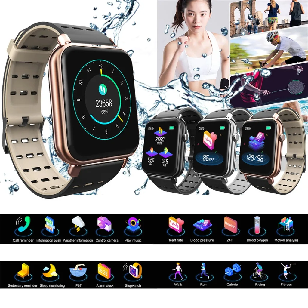 

Waterproof Bluetooth Smart Watch Heart Rate Monitor Mate for iOS Android Y6 Pro Men Smartwatch Watches Fitness Bracelet watch