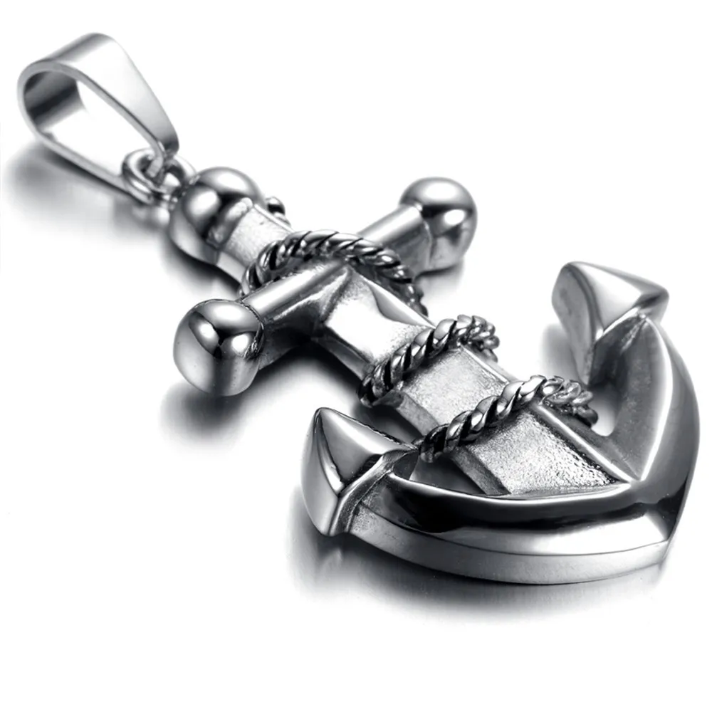 

Fashion Cool Men's 316L Stainless Steel Anchor Charm Pendant