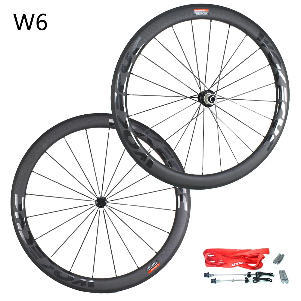 Excellent Carbon fiber Road bike wheels 50mm 700C  cycling racing carbon bicycle wheelset  rim width 25mm clincher tubluar UD matt BOB 12