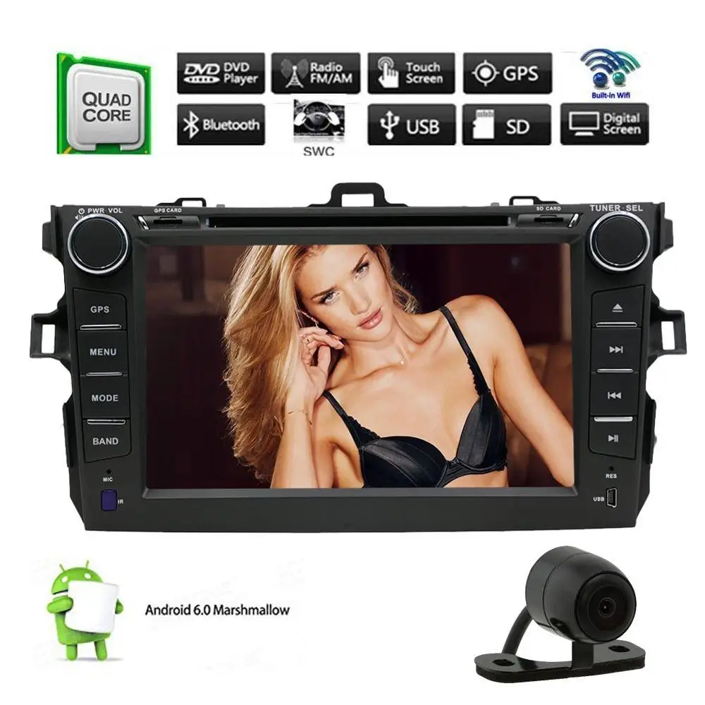 

Android6.0 Car Radio 2Din Stereo FOR Toyota COROLLA 2012 2013 Car DVD CD Player Support 3G Car GPS Navigation WIFI USB SD CAM-IN