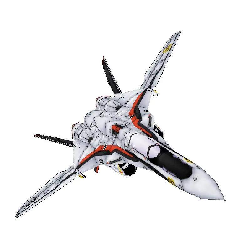 Robotech Macross VF-25 бумажная модель самолета