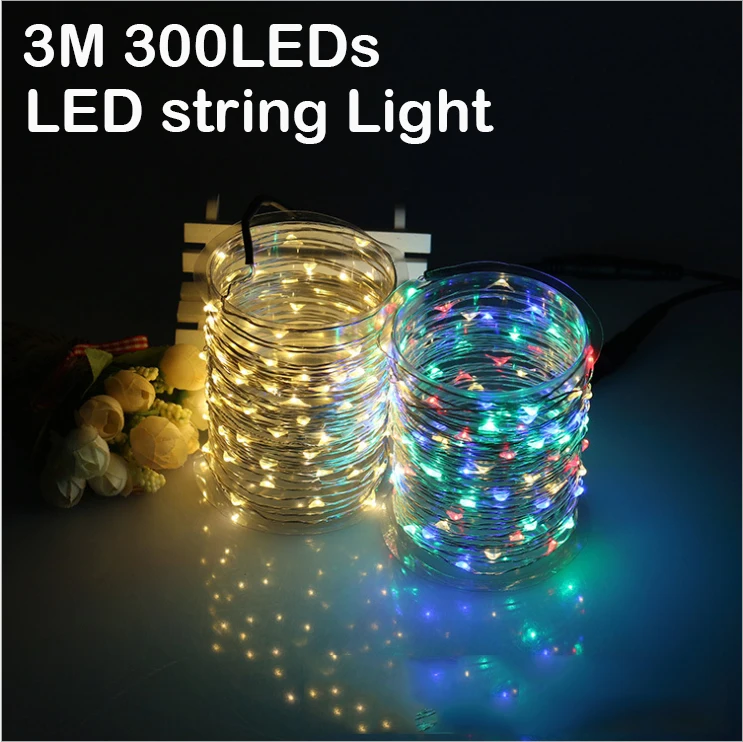 99Ft 30 м 300 LED наружные сказочные огни медная проволока светодиодная