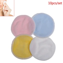 10 шт./пакет уход за кожей лица/глаз чистой подушечки для снятия макияжа многоразовые макияж мягкая жидкость для снятия ткань органическое бамбуковое волокно бархат патронов салфетки