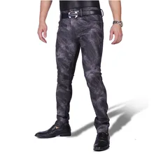 Тонкие флисовые зимние брюки размера плюс, мужские камуфляжные брюки-карандаш из искусственной кожи, мото уличная одежда, мужские брюки для мальчиков, клубная одежда