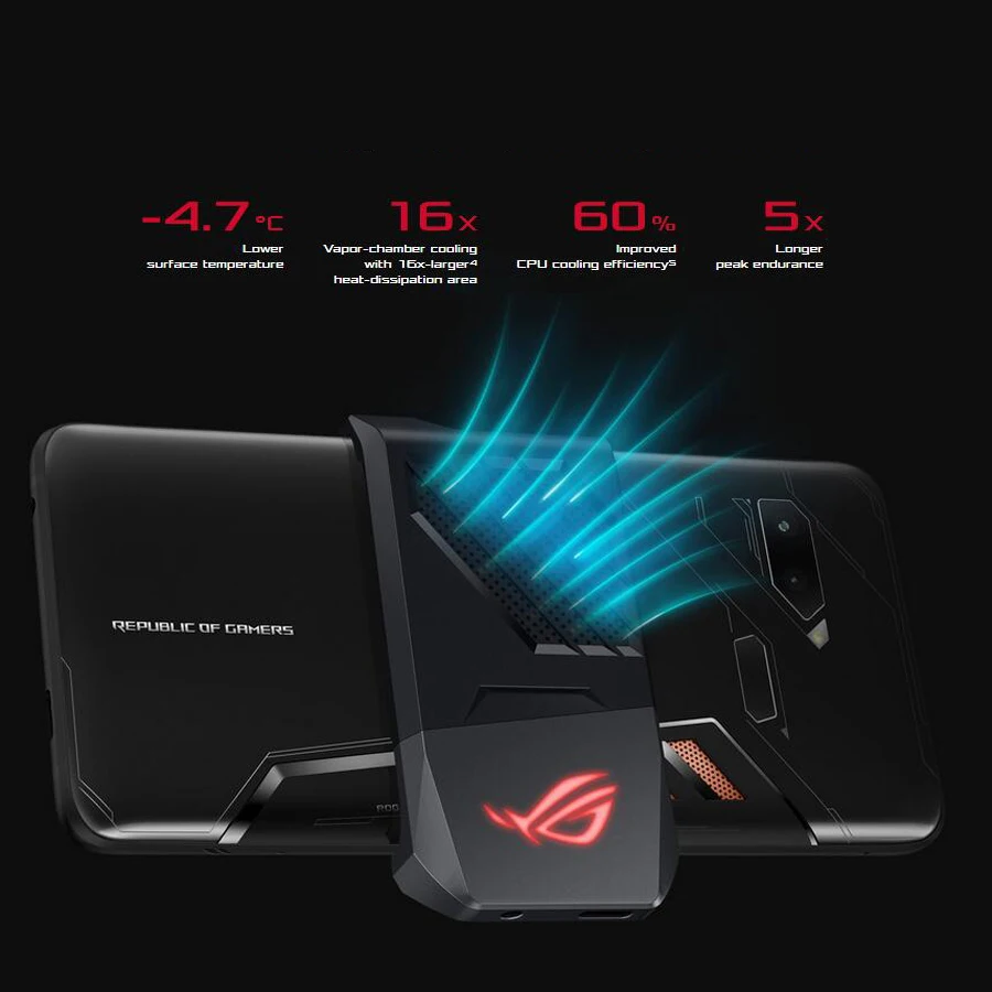 ASUS ROG телефон ZS600KL 4G 8 ГБ ОЗУ 128 Гб ПЗУ Восьмиядерный Snapdragon 845 4K UHD 6 0 &quot1080x2160 4000 мАч NFC