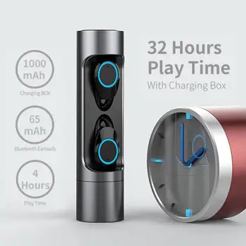 

X8 Bluetooth 5.0 Earphones Sports Waterproof Headset with 1000mah Portable Charging Box Adaptive Noise Reduction