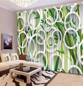 

bamboo curtain Selling 3D Printing Curtains Luxury Window Curtains Beautiful Beautification Bedroom 3d curtain