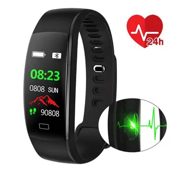 

IP68 Waterproof Smartband Bluetooth Fitness Activity Tracker Clock Heart Rate Blood Pressure Monitor Smart Bracelet Wristband