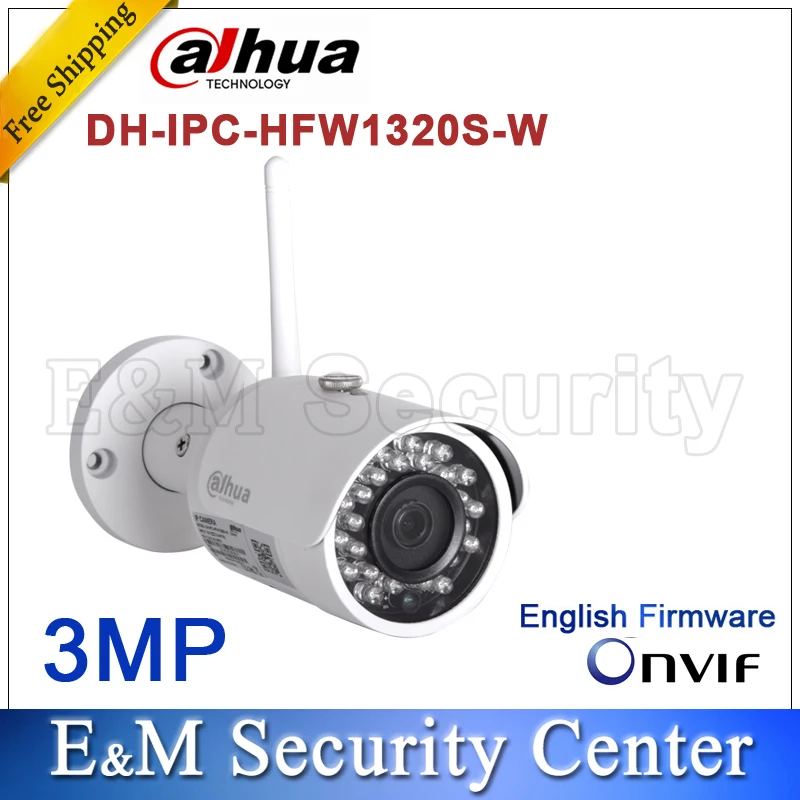 

Original dahua english version IPC-HFW1320S-W 3MP IR Mini-Bullet Wi-Fi Network Camera CCTV IP camera IPC-HFW1320S-W