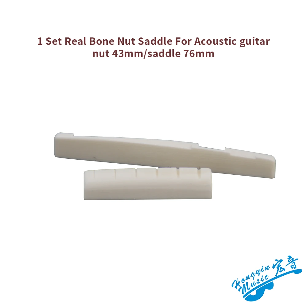 Buy 1 Set Real Ox bone Bridge Pins Nail Nut Saddle