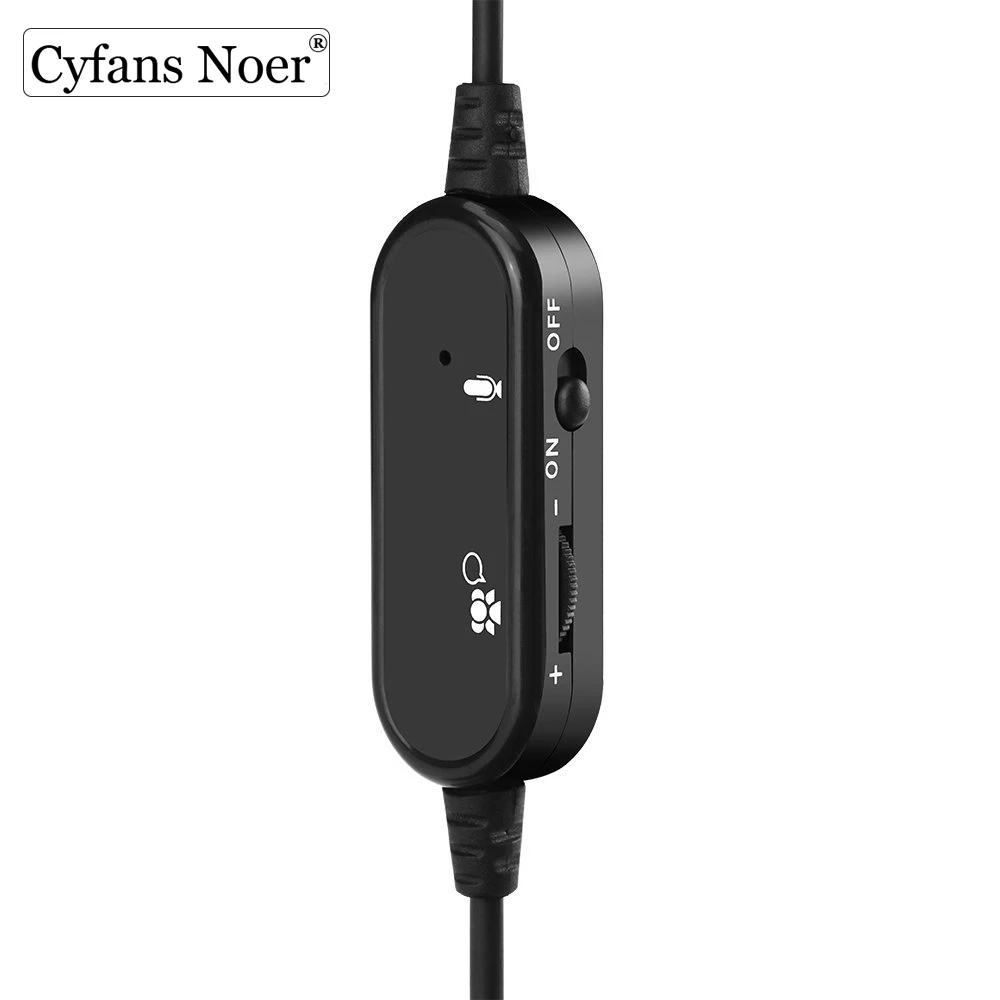 Накладные Игровые наушники Cyfans Noer 3 5 мм с микрофоном и шумоизоляцией|Наушники