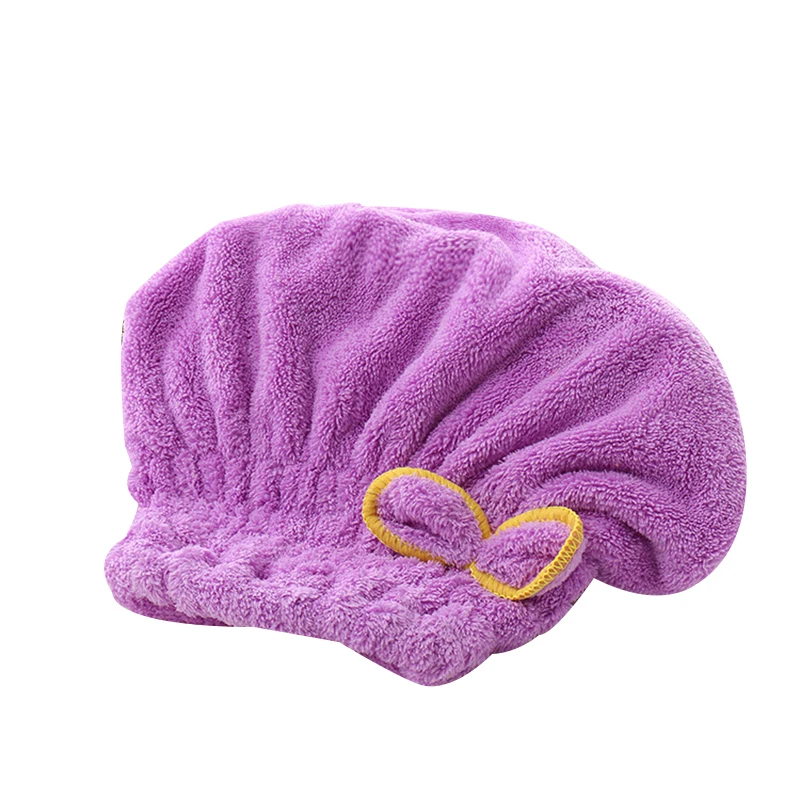 Микрофибра быстросохнущее полотенце для сушки волос бантик Коралловое бархатное банное колпачок сильное поглощение воды волосы сухой душ ванна шапка инструмент