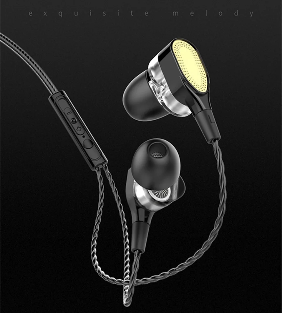 High Quality Ear Phones In Ear Headphones 3.5mm Wired Earphones Stereo Earbuds with Mic for Xiaomi iPhone PC Bass Sound Headset  (16)