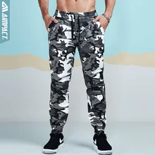 Aimpact камуфляжные штаны для мужчин, хлопковые Чино штаны для бега, мужские облегающие Саржевые спортивные штаны, мужские камуфляжные уличные брюки AM5014