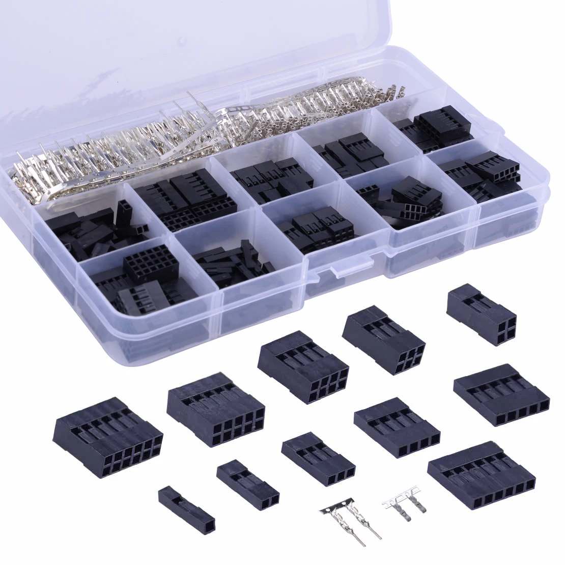CITALL 620pcs 0.1" Male Female Dupont Wire Jumper Kit Connector Header