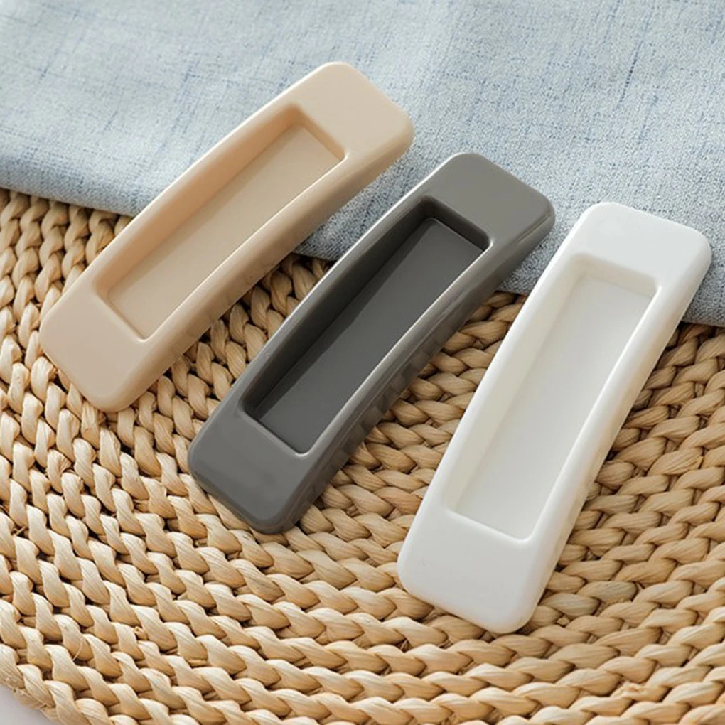 

2pcs/set Self-adhesive Plastic Sliding Door Pull Window Handle Cupboard Cabinet Kitchen Drawer Knobs