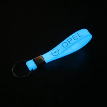 

New Luminous Silicone Emblem Badge Car Keychain Key Ring for OPEL Corsa Insignia Astra Antara Meriva Car Styling Accessories