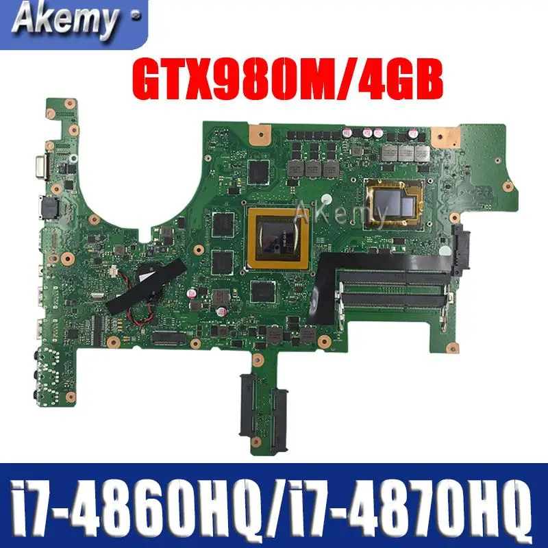  G751JY Motherboard For ASUS G751JY G751JT G751JL G751J G751 Laptop motherboard Mainboard i7-4860HQ 