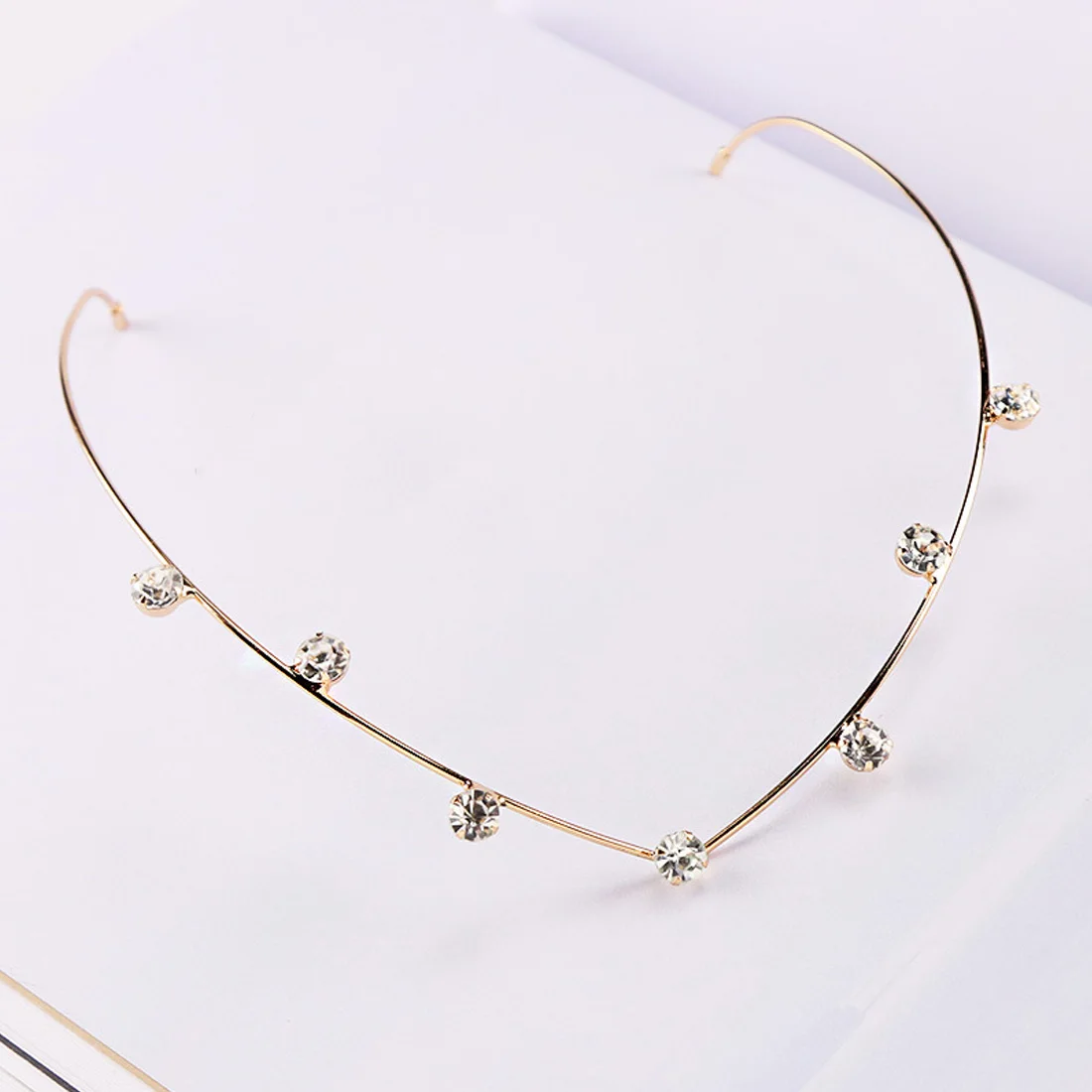 

Hair Accessories Headwear Girls Lovely Hairbands Back Holder Headbands For Women Crystal Alloy Hair Band