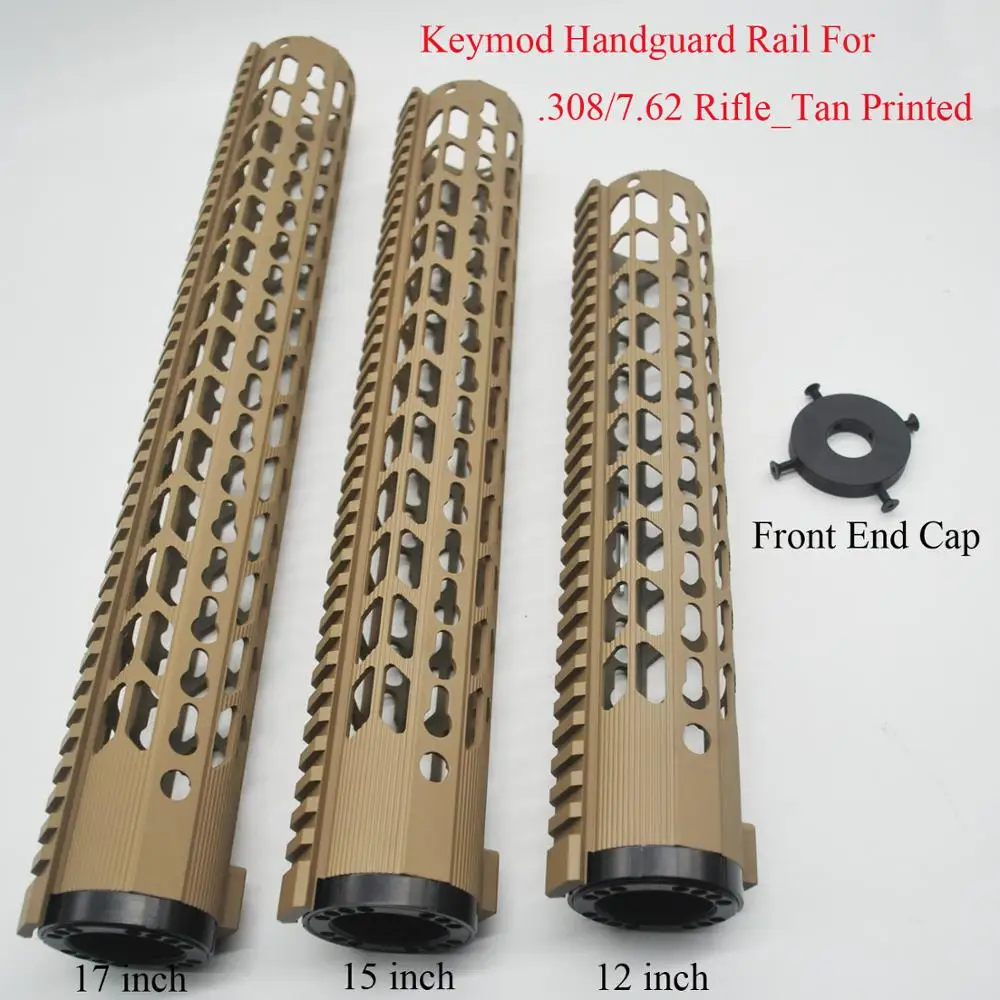 KeyMod 15/" Low Profile Extra Long Super Slim Light Free Float Handguard for .308