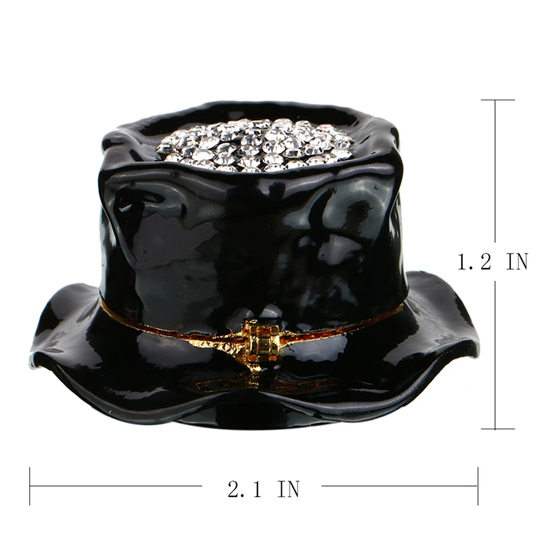 by LA HAUTE Christmas Tree LA HAUTE Beautiful Pattern Crystal Studded Pewter Jewellery Trinket Box with Gift Box