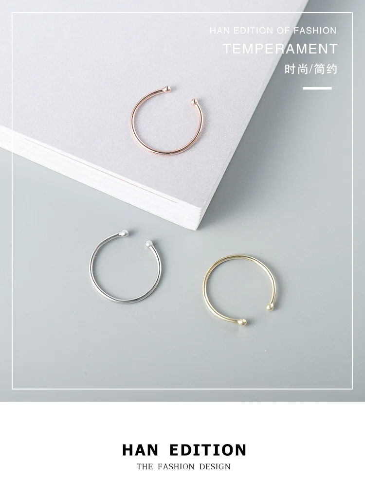 SHANICE 3 цвета стерлингового серебра 925 пробы Ювелирное кольцо простое гладкое тонкое кольцо для лица старые серебряные кольца, ювелирные изделия для женщин anel