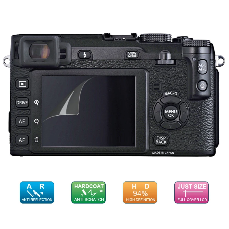 

(6 шт., 3 упаковки) Защитная пленка для ЖК-экрана с верхним ЖК-дисплеем для цифровой камеры FUJIFILM X-H1 XH1 X H1 FUJI