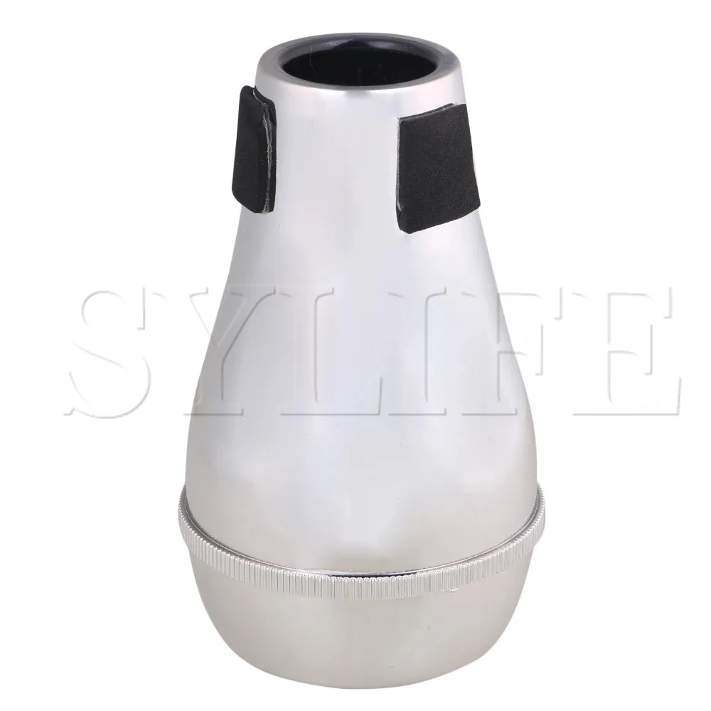 

13.2x8x4.3cm Alto Tenor Trombones Silver Trumpet Straight Mute Silener