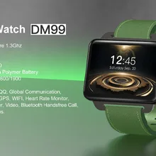 DM99 умный Браслет MT6580 четырехъядерный 2,2 дюймовый ips экран 1 Гб+ 16 Гб 130MP камера 3g сеть gps wifi для Android и IOS смартфон