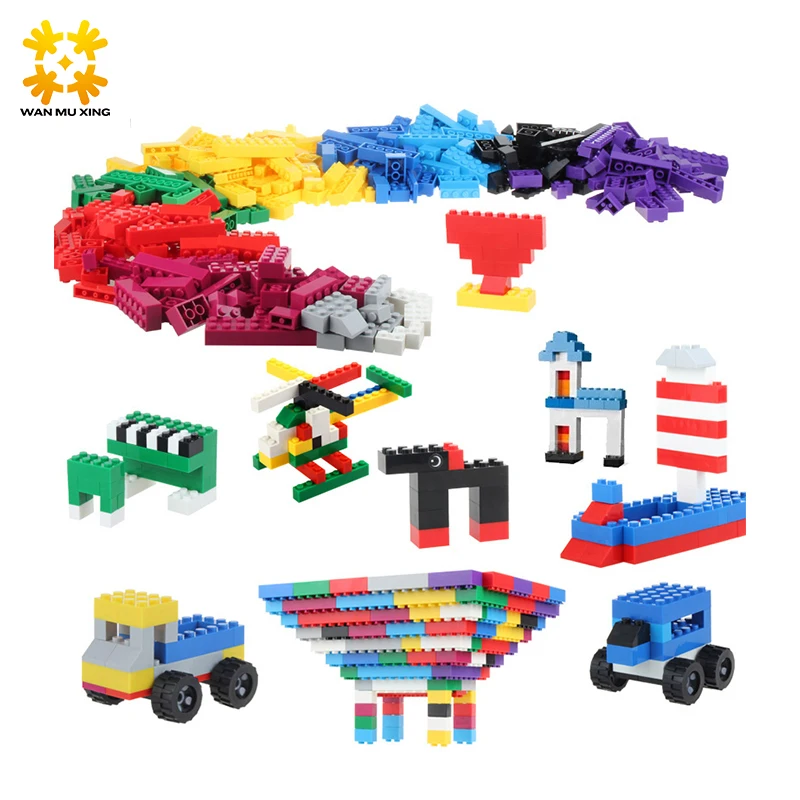

500 Pcs Building Bricks Set City DIY Creative Brick Toys For Child Educational Building Block Bulk Bricks Compatible With Legoe