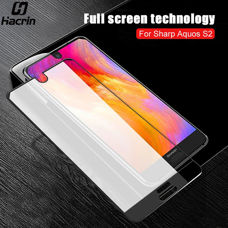 

for Sharp Aquos S2 Tempered Glass Full Cover Screen Protector for Sharp Aquos S2 Protective Glass Explosion proof Protectors