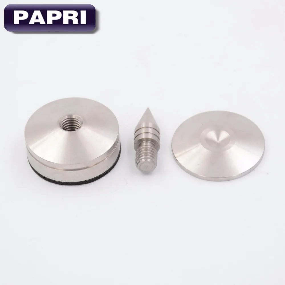 PAPRI 4 шт. 35 мм нержавеющая сталь изоляции конусы шипов для аудио усилитель динамик вертушка DIY подачи Pad