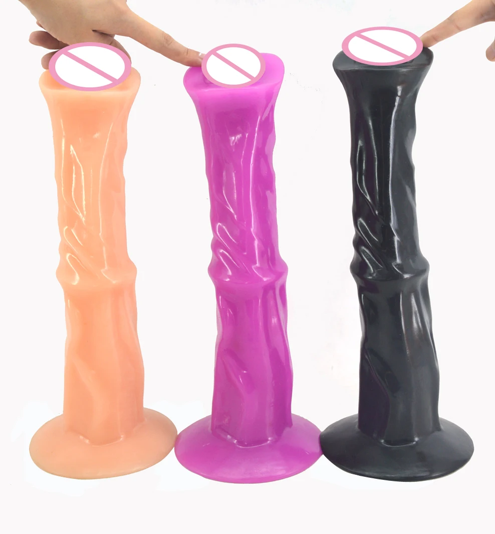Лошадиный фаллоимитатор FAAK для женщин большой ребристый с присосокой|horse dildo|huge